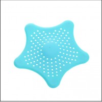 Silicone Star Bathroom Stopper Strainer Colanders Drainers Filter Hair Bathroom Drain Floor and Kitchen Sink