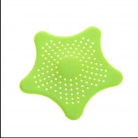 Silicone Star Bathroom Stopper Strainer Drainers Filter Hair Bathroom Drain Floor and Kitchen Sink